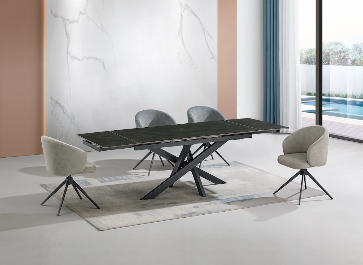 Extendable table ARTISTICO-dark grey 160 (240)x90xH75 cm - Product gallery 11