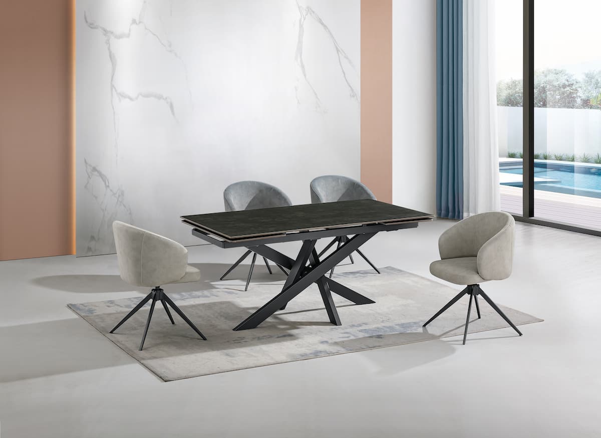 Extendable table ARTISTICO-dark grey 160 (240)x90xH75 cm - Product gallery 10