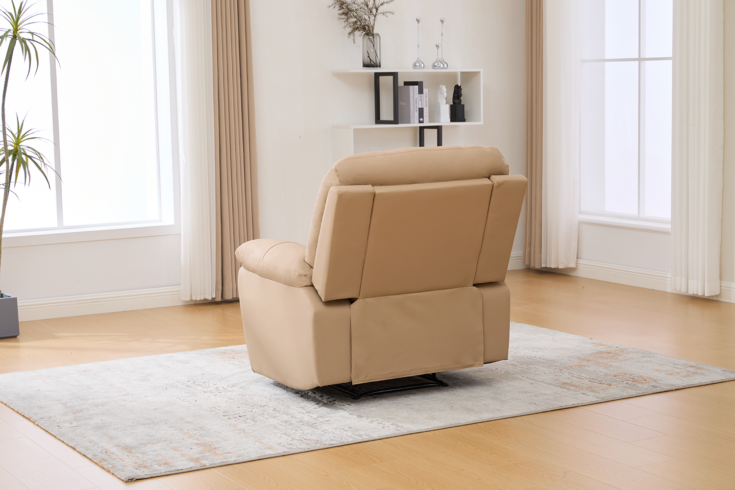 Odinis fotelis su reglaineriu YORK smėlio 103x96xH107 cm - Produkto galerija 8